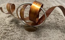 Moderne Eisen Skulptur, Kunstfigur Metallband