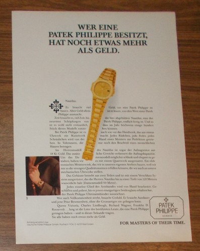 Seltene werbung vintage patek - seltene,