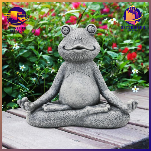 Frosch gartendeko meditation - frosch,