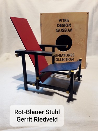 Vitra miniatur rood blauwe - vitra-miniatur,
