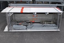 Alu Fassadengerüst mit Robustböden Layher 64 m²