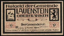 Notgeld Lauenstein /