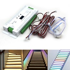 ES32 Dual PIR Treppenbeleuchtung Bewegungsmelder Treppen Stufen fr LED Streifen