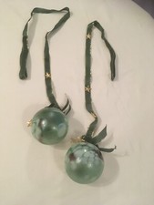 2er Set Glaskugel / Glaskugeln, Durchmesser ca. 8 cm, evtl. Murano Kugeln