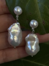 Schöne Ohrringe Barockperle