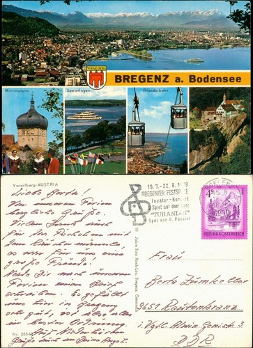 Ansichtskarte bregenz - ansichtskarte,