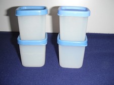 Tupperware Wichtel eckig  Gefrierdose  Restedosen  Behälter  je 80ml   4er Set