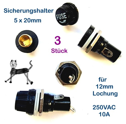 Stück sicherungshalter für - 3,