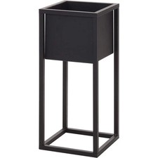 Blumentopf mit Gestell Metall schwarz Pflanzgestell Pflanztopf H 50 cm