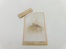 TOP CDV Portrait  ca 1875 Berlin Soldat  1866 -1870 Kämpfer Ordensspange