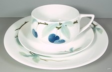 Jugendstil Teegedeck von Rosenthal - Donatello Blaue Kirsche - Sehr gut erhalten
