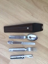 Camping Essbesteck Öffner Löffel Messer Gabel Wandern Backpacking Utensilien Kit