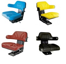NEU Traktorsitz mechanisch gefedert  rot, gelb, blau schwarz IHC, JD, Ford usw