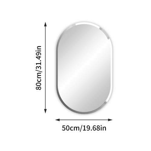 Spiegel rahmenlos oval - spiegel,