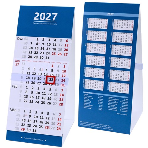 Tischkalender 2027 monate - tischkalender,