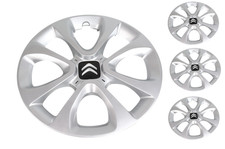4X NEU ORIGINAL RADKAPPE 15 ZOLL CITROEN C3 III 2016- 98138694TW