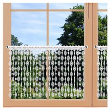 Hochwertige Fadengardine Scheibenhänger Jula Ornamente Echte Plauener Spitze