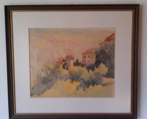 Aquarell original landschaft - aquarell,