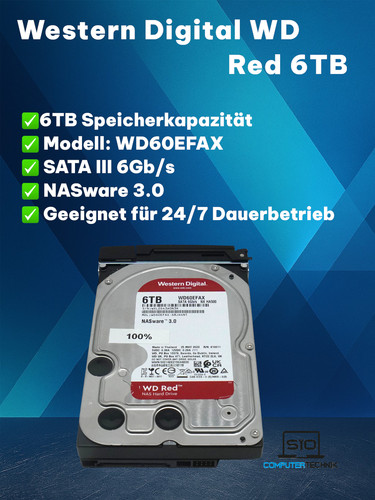 Western digital red 6tb - 6tb, –