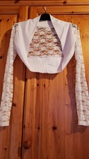 Bolero weiß Spitze