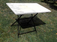 alter Gartentisch   gestell klappbar Biergartentisch