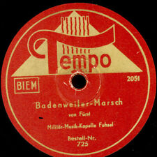 MILITÄR-MUSIK-KAPELLE FUHSEL Badenweiler-Marsch  78rpm Schellackplatte S8702
