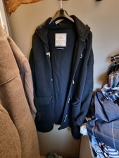Stone Island Mantel L Schwarz Baumwolle Herren Authentisch Gebraucht