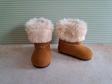 Puppenstiefel in braun - 5,8cm x 2,8cm