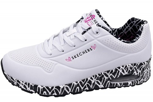 Skechers uno loving love weiß - love,