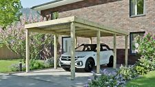 Carport 3x6 m Überdachung Holz Kiefer kdi inkl. Trapezdach Unterstand B-Ware