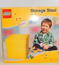alter großer Aufbewahrungshocker von Lego, Farbe gelb