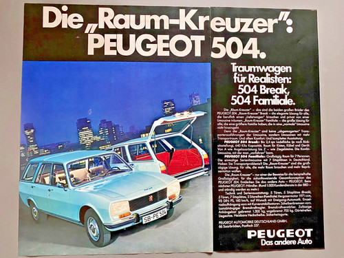 1972 peugeot 504 break - peugeot,