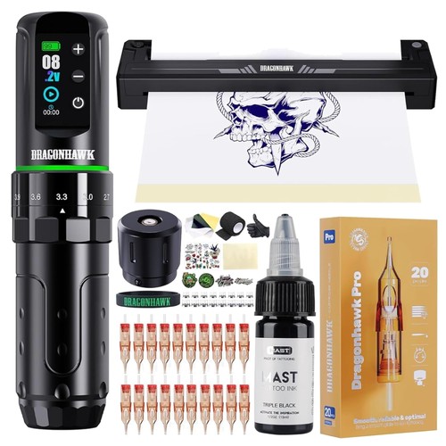 Tattoo maschine set kabellos - set,