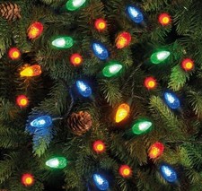 100 LED Erdbeer Lichterkette bunt Weihnachtsbeleuchtung
