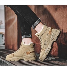 Herren Winter Schneestiefel Outdoor Wasserdichte Rutschfeste Warme Wanderschuhe