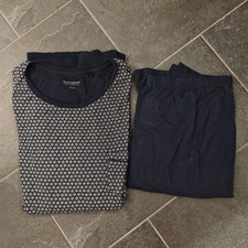 SCHIESSER Schlafanzug Nachthemd Pyjama blau/weiß Gr. XXXXXL, 5XL, 62