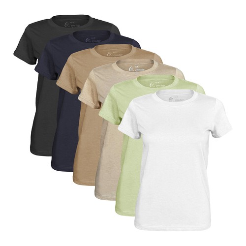 Damen shirt basic shirts 2 - t-shirt, (2
