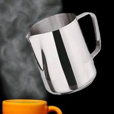 Milchkännchen Edelstahl 350 ml, Aufschäum Kännchen Milchkanne Milchschaum Kanne