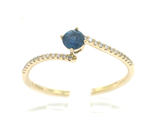 Saphir ring 585 - 585, gelbgold
