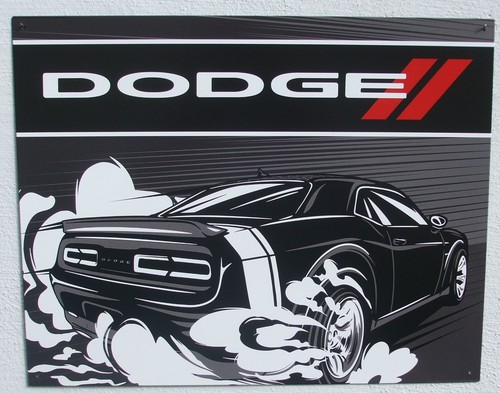 Dodge challenger metall deko - dodge,