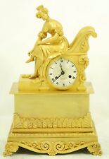 HOCHFEINE EMPIRE  BRONZEUHR um 1830. 