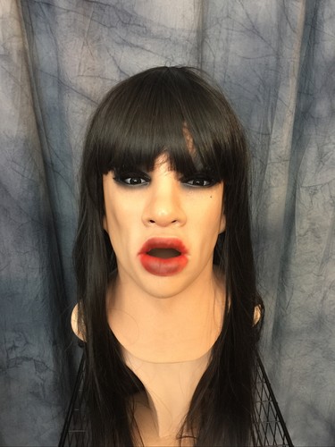 Latexmaske angelina red - angelina, +