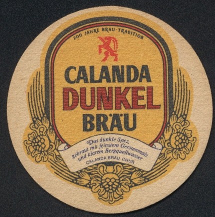 Bierdeckel calanda bräu - calanda,