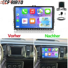 9'' Android 15 Carplay Navi Autoradio für VW Beetle 2011-2010 GPS Navi + Kamera