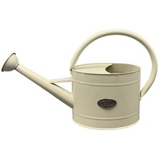 Giesskanne creme weiß Metall