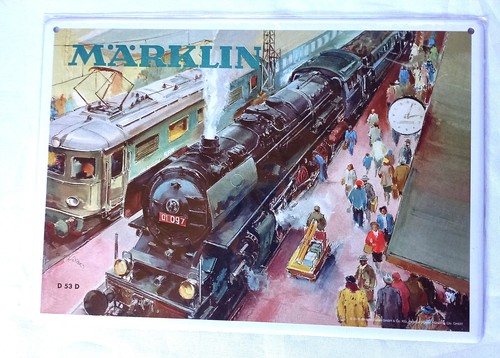 Märklin blechschild lok - märklin,