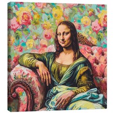 Leinwandbild Mona Lisa auf dem