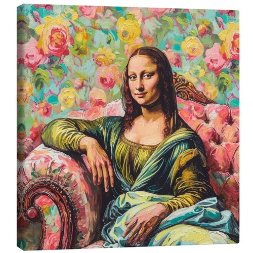 Leinwandbild mona lisa auf dem - leinwandbild,