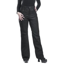 Lederhose mit Schlag vintage retro 70er nubuck schwarz Lederjeans unisex