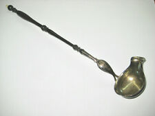 Biedermeier Suppenkelle Silber Ebenholz um 1860 antike Kelle Schöpfer TOP
